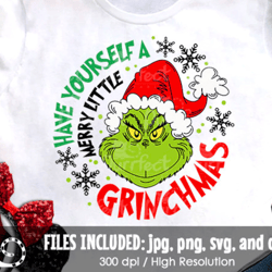 have yourself a merry little svg, christmas face svg, funny face family shirt, digital cut files svg dxf jpeg png, insta