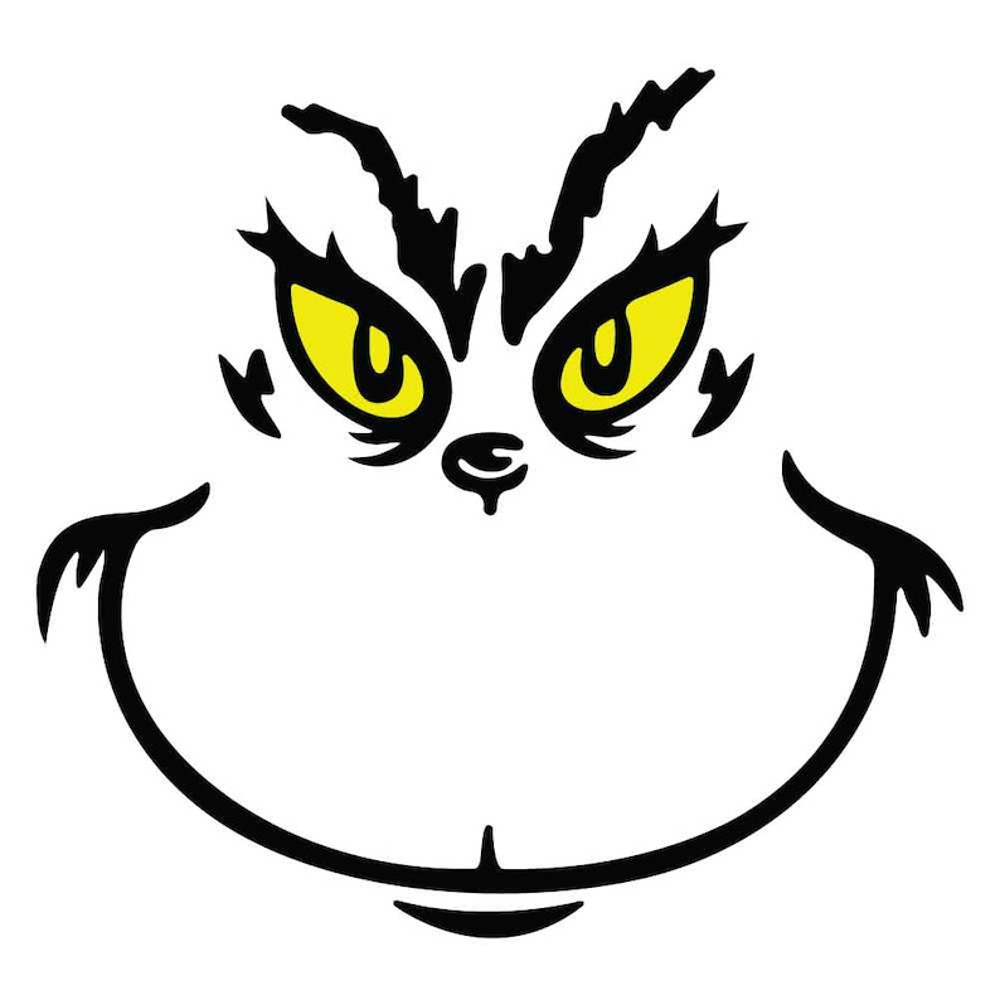 SVG Grinch Grinch Face Yellow Eyes Cute Christmas Instant download.jpg
