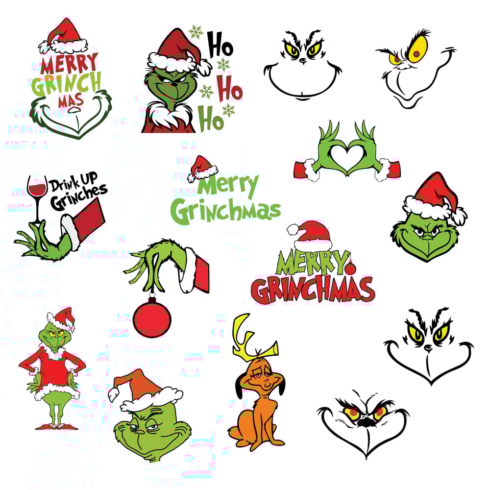 Grinch Face Svg, Grinch Hand, Grinch SVG Bundle, Grinch Ornament, Grinch smile, Green Character svg, Grinch Christmas svg, Christmas Grinch 3.jpg