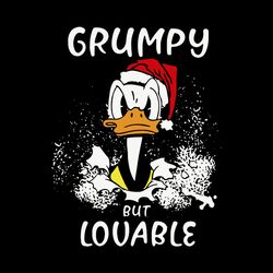 grumpy but louable svg, donald duck santa svg, merry christmas svg, disney donald svg, holidays svg, digital download