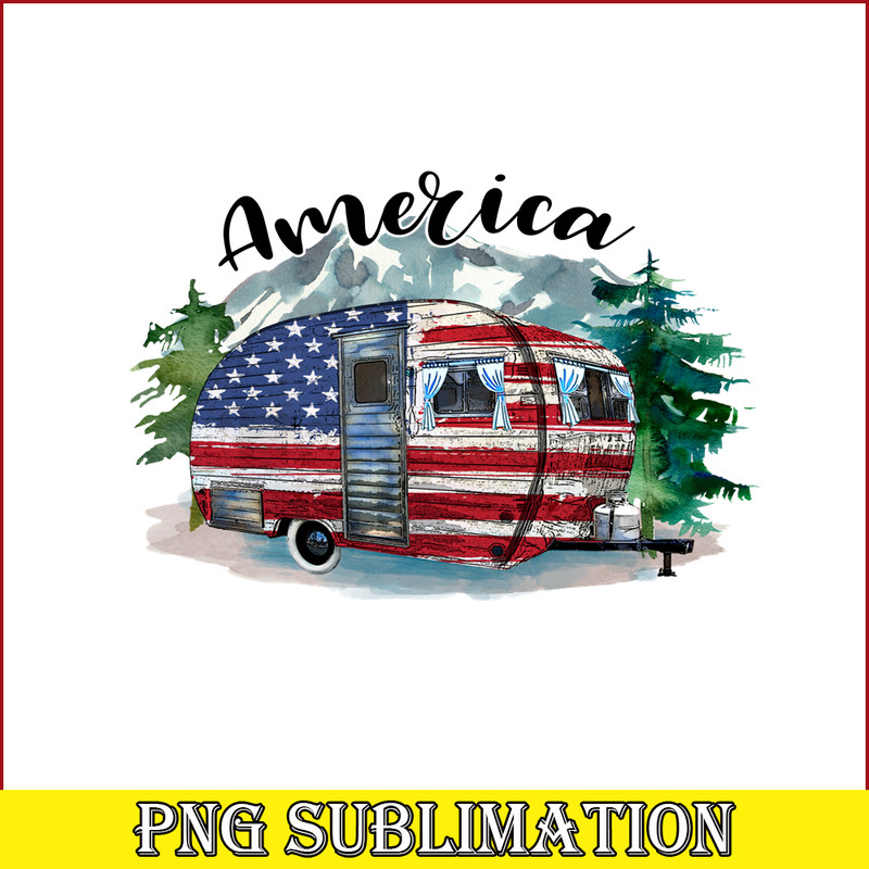 CAMP07112341-America PNG Camping PNG Car Camper American Flag PNG.png