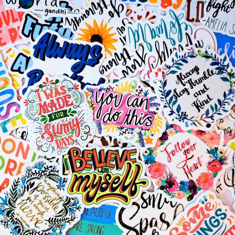MotivationalInspirationalQuotesStickersPositiveQuotesstickers LaptopDecalsLuggageDecalsTe