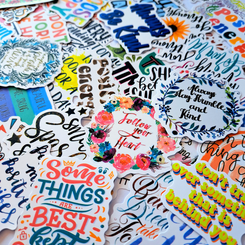 MotivationalInspirationalQuotesStickersPositiveQuotesstickers LaptopDecalsLuggageDecalsTe