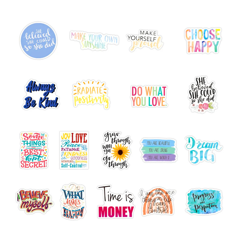 MotivationalInspirationalQuotesStickersPositiveQuotesstickers LaptopDecalsLuggageDecalsTe