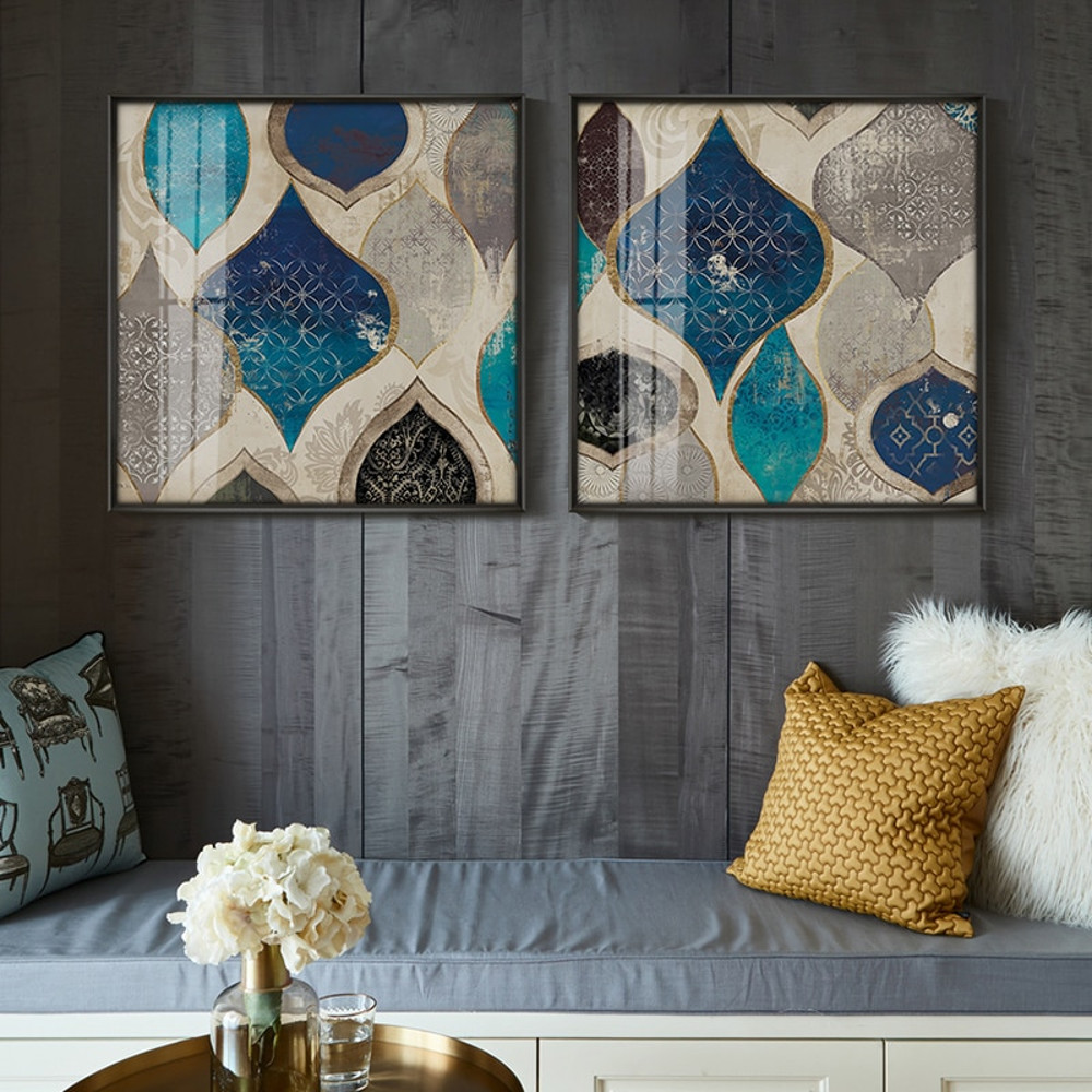 Bedroom Abstract Decorative Canvas Painting Retro Poster and Print Living Room Wall Art Paintings Blue Pictures Home Unframed.jpg