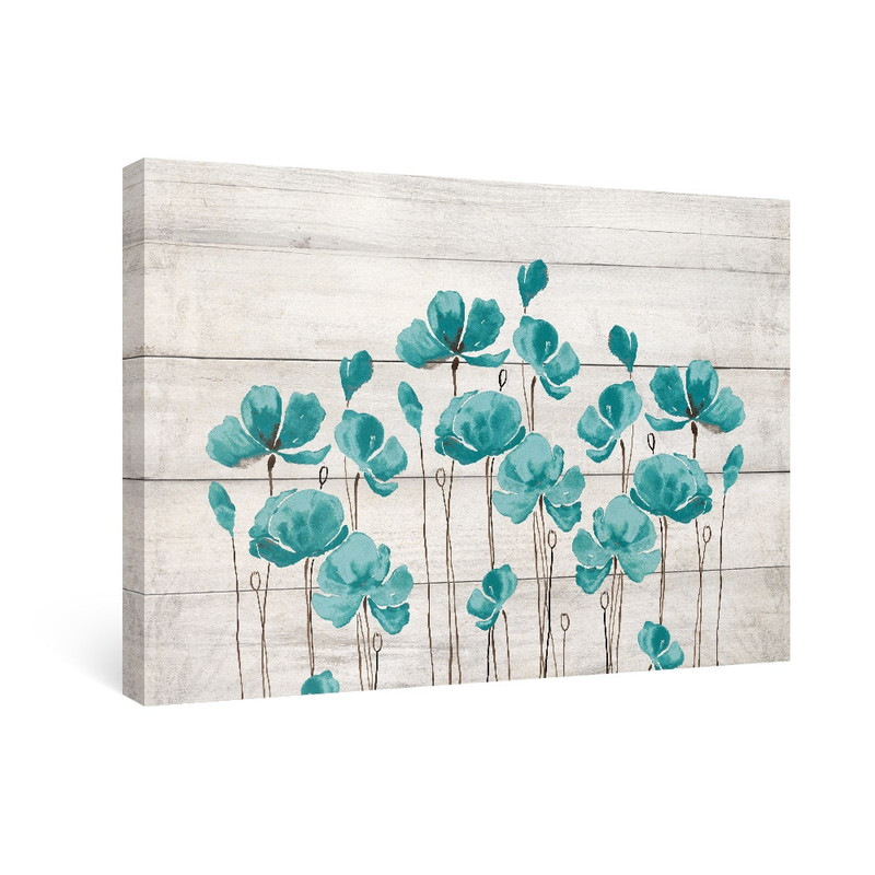 Bedroom Wall Art Posters Teal Wall Decor Farmhouse Flower Canvas Paintings Turquoise Pictures for Nordic Modern Decoration Home.jpg