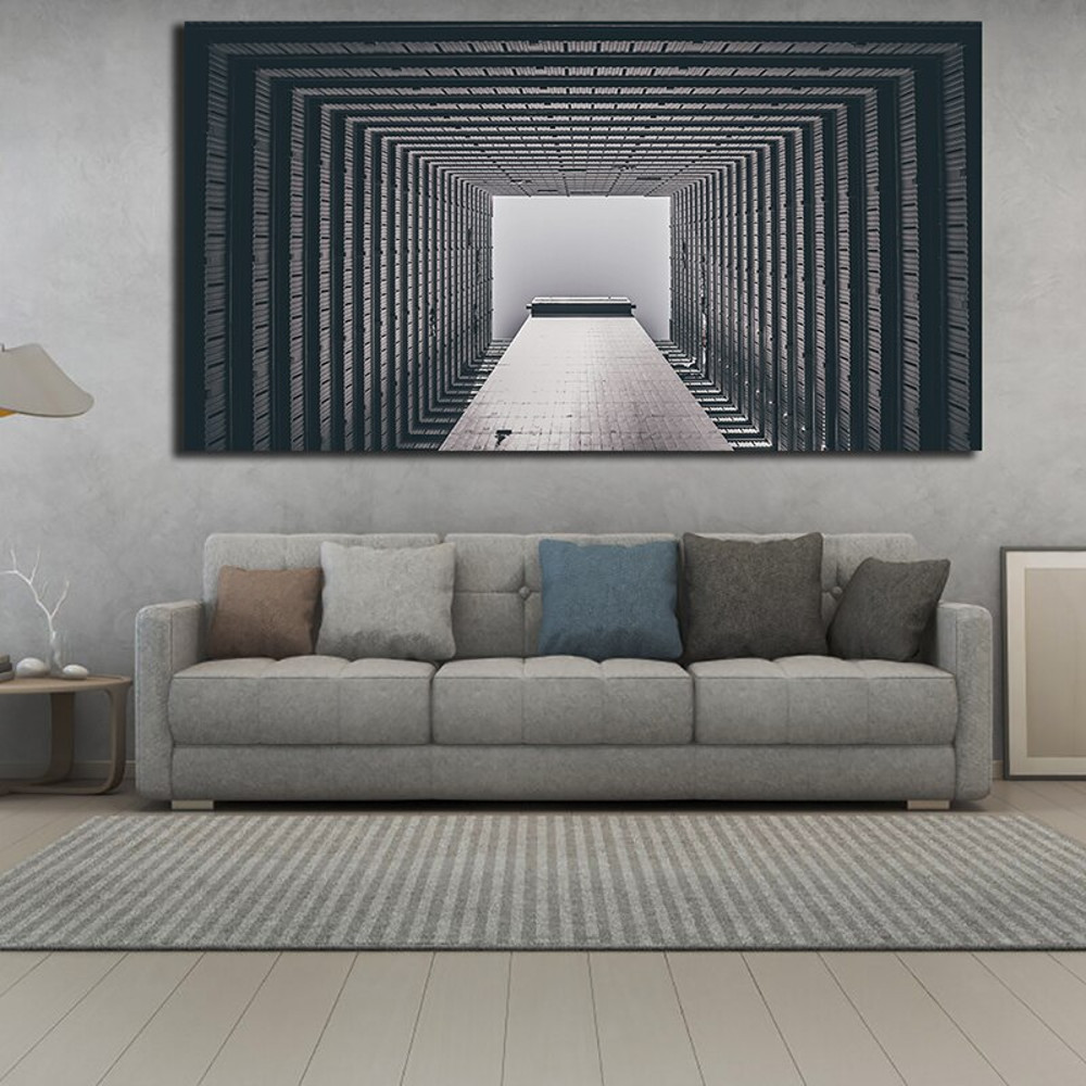 Black and White Abstract Cityscape Oil Painting Printed Poster And Prints Canvas Painting Cuadros for Wall Art Picture Posters.jpg