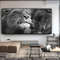 Black and White Africa Lion Wild Animals Canvas Painting Posters and Prints Cuadros Wall Art Lions Picture For Living Room Home.jpg