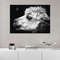 Black and white alpaca head animal canvas painting living room bedroom study decoration painting.jpg