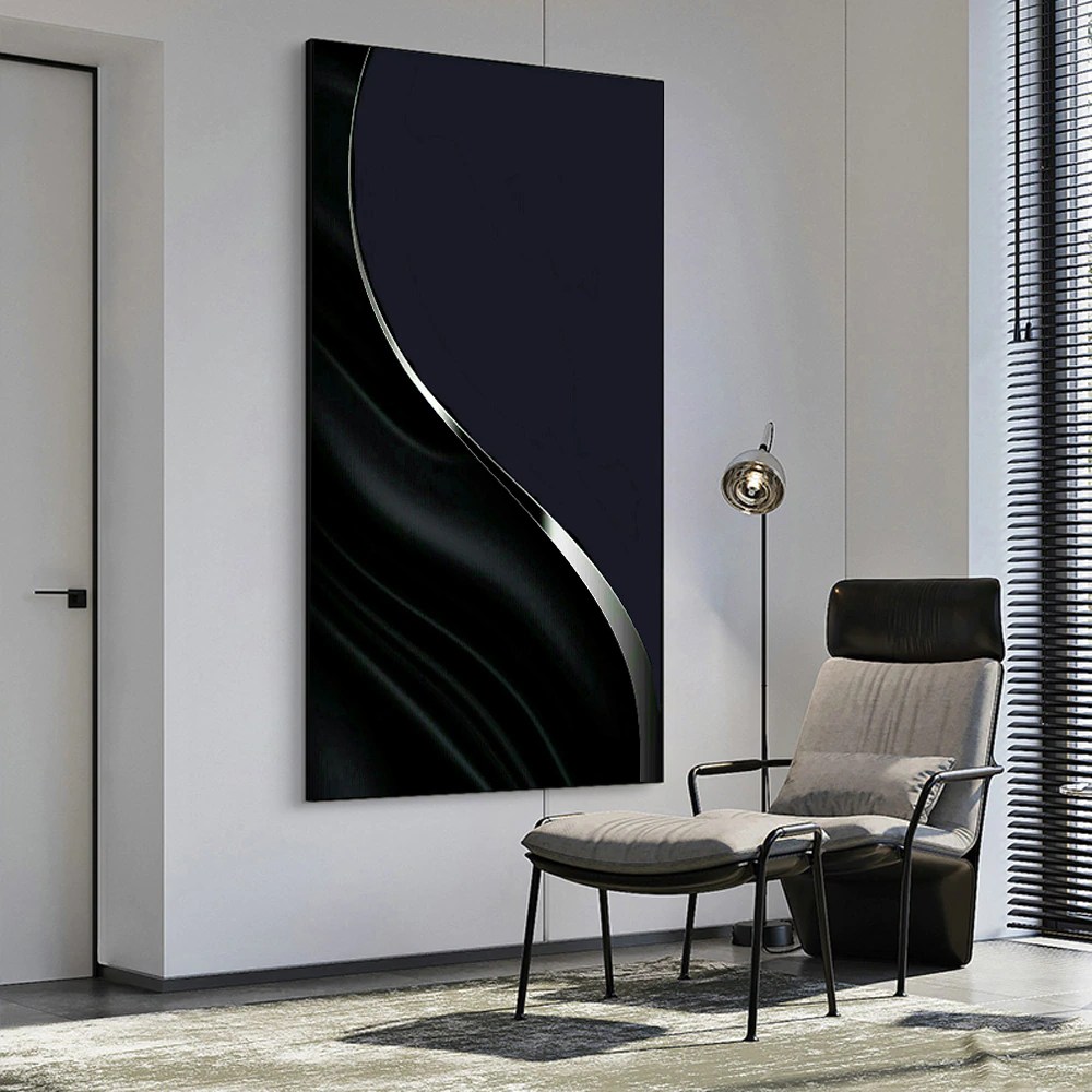 Nordic Minimalist Abstract Art Black Gold Canvas Poster Wall Art Canvas Painting Picture Art Print for Living Room Home Decor.jpg