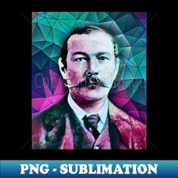 arthur conan doyle portrait arthur conan doyle artwork 8 - creative sublimation png download - vibrant and eye-catching typography
