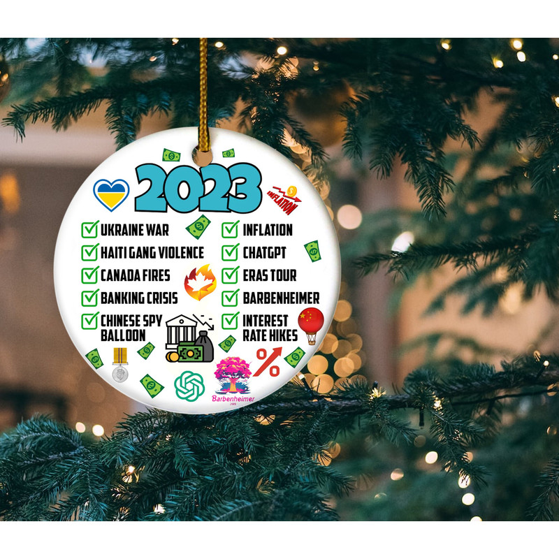 2023 Year in Review Ornament,Christmas Ornament,Memories Ornament,Year to Remember Christmas Decor,2023 Keepsake,Christmas Gifts E1MS23 - 1.jpg