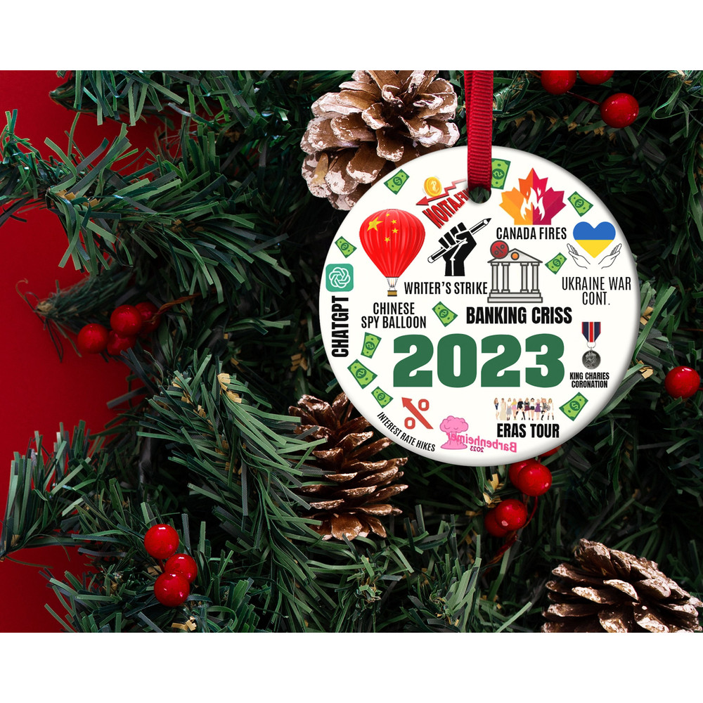 2023 Christmas Ornament,A Year in Review Ornament,Funny Christmas Decoration,Housewarming Gift,Christmas Tree Decor HAPV10 - 2.jpg
