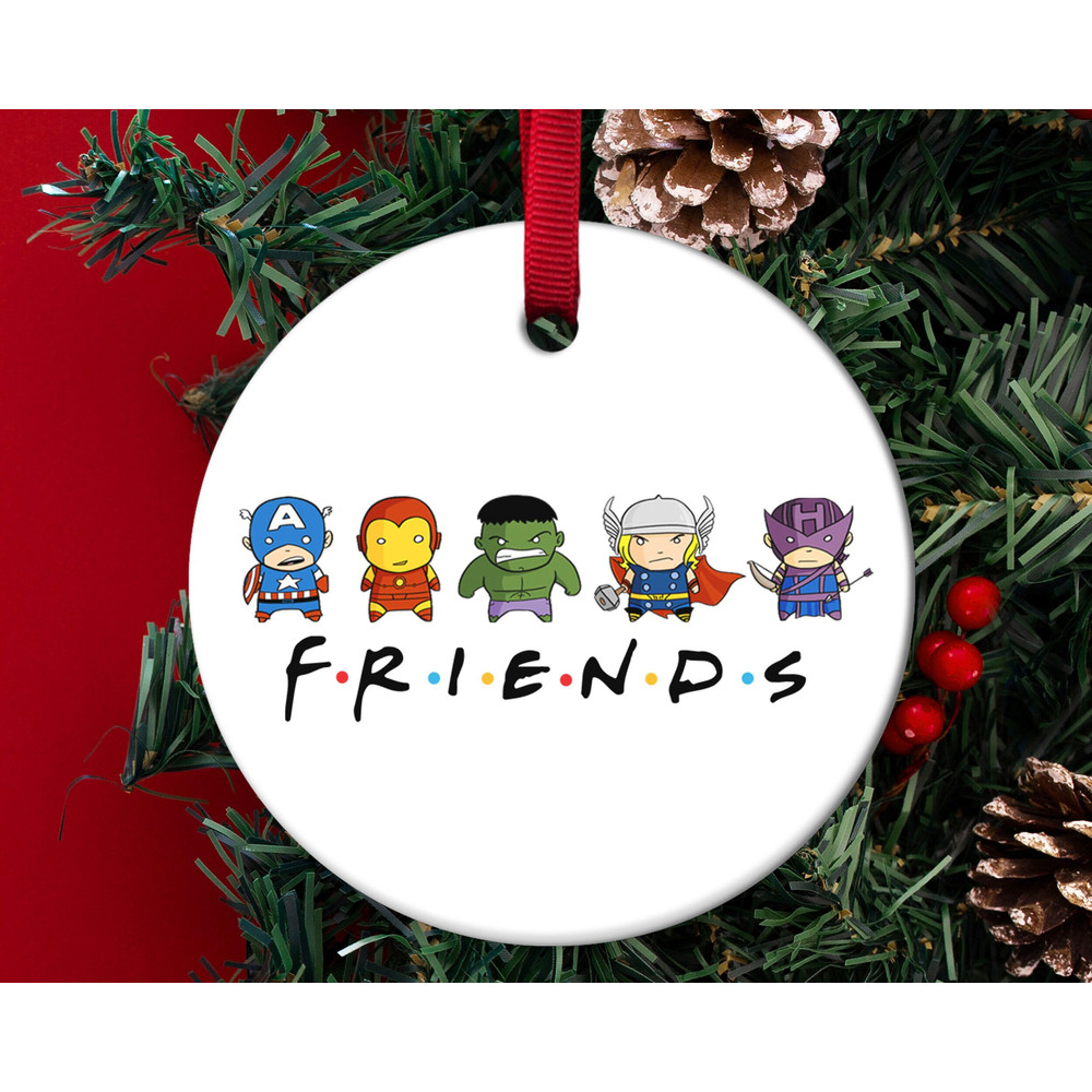 Avengers Friends Christmas Ornament,Funny Superhero Ornament Christmas,Marvel Avenger Ornament,Xmas Disney Gift,Gift For Kids, H-03122205 - 1.jpg