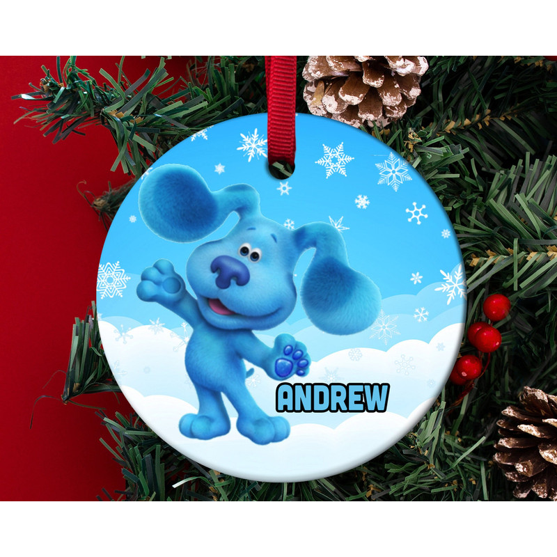 Blues Clues Ornament,Personalized Blue Clues Ornament,2023 Personalized Family Ornament,Kid Ornaments,  HAP308 - 1.jpg