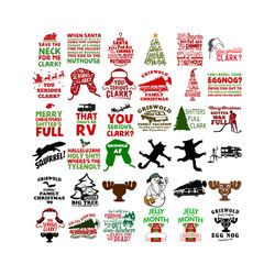 christmas vacation bundle svg, clark griswold svg, logo cricut silhouette, christmas quote svg, holidays svg