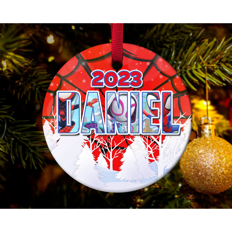 Custom Name Spidey And His Amazing Friends Ornaments,Spidey Christmas Ornament,Marvel Christmas Ornament,Avengers Ornaments HAP320 - 2.jpg