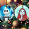 Custom Nightmare Before Christmas Ornament, Jack Skellington Ornament, Jack And Sally, Couple Ornament, Love You To The Moon And Back E1MS22 - 1.jpg