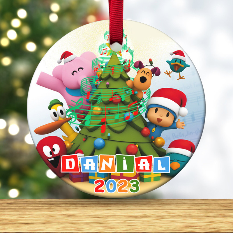 Custom Pocoyo Christmas Ornament, Pocoyo Xmas 2023 Ornament, Pocoyo Tree Decoration, Pocoyo Kids Ornament, Christmas 2023 Ornament  E1MB36 - 3.jpg