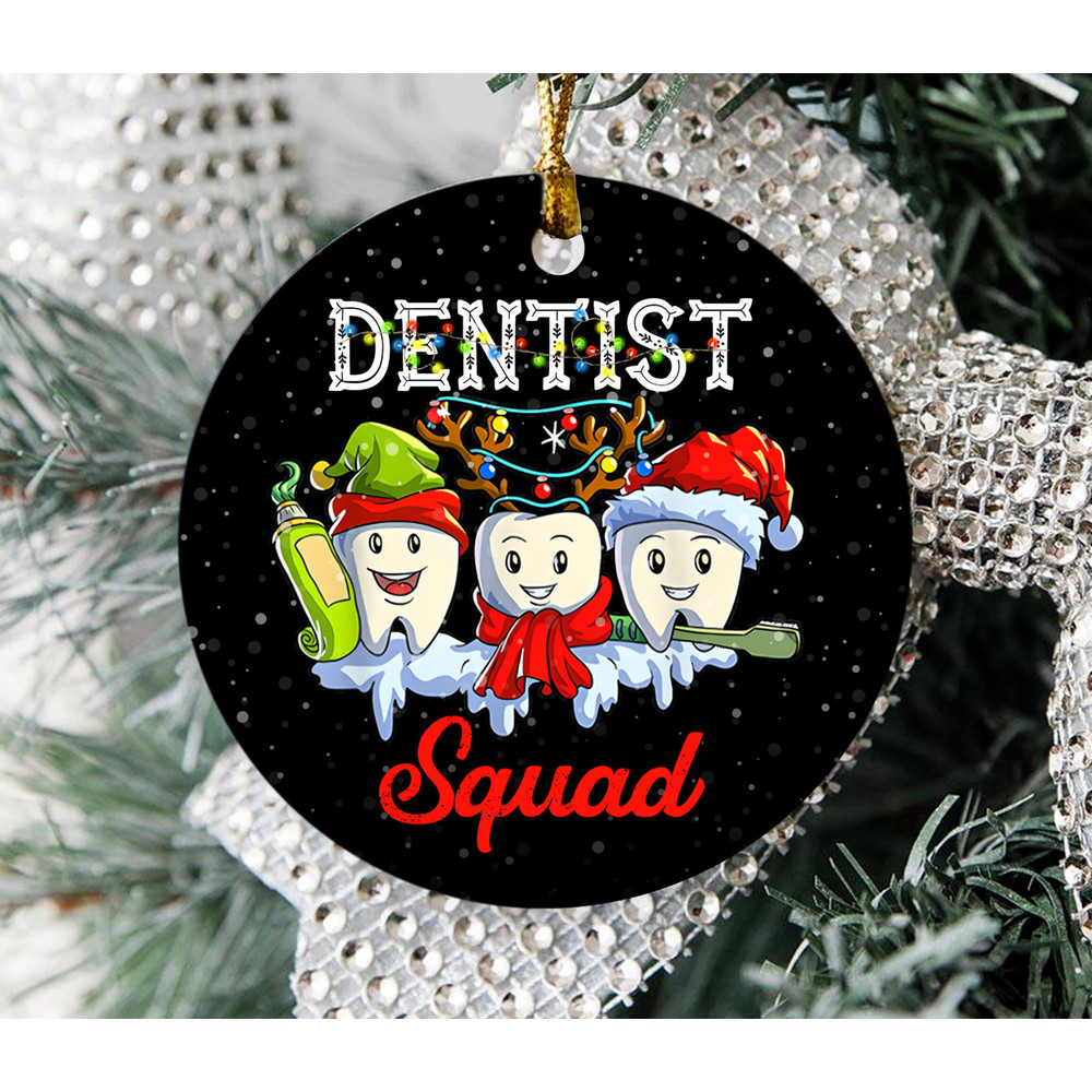 Dentist Christmas Ornament, Dental School Gift, Dental Christmas Ornament, Tooth Christmas Ornament, Dental Student Gift E1NG30 - 3.jpg
