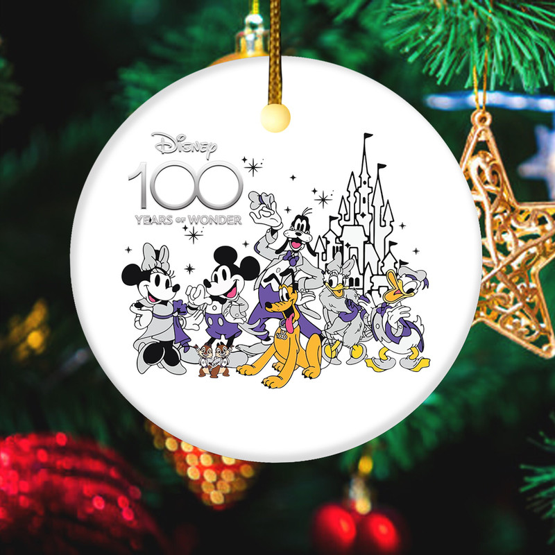 Disney 100 Years of Wonder Ornament, Magic Kingdom 100th Ornament, Mickey and Friends Ornament, Disney 100th Anniversary,Disney 100th KBSV21 - 1.jpg