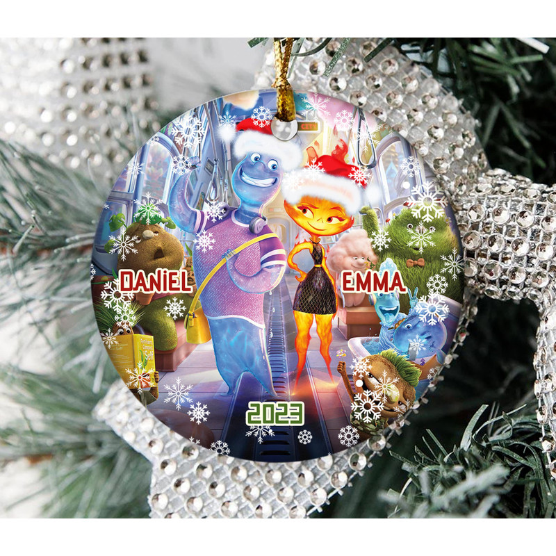 Ember And Wade OrnamentDisney Elemental OrnamentDisney ElementalPixar 2023 Movie OrnamentDisney 2023 Couple Ornament OFXT26 - 1.jpg