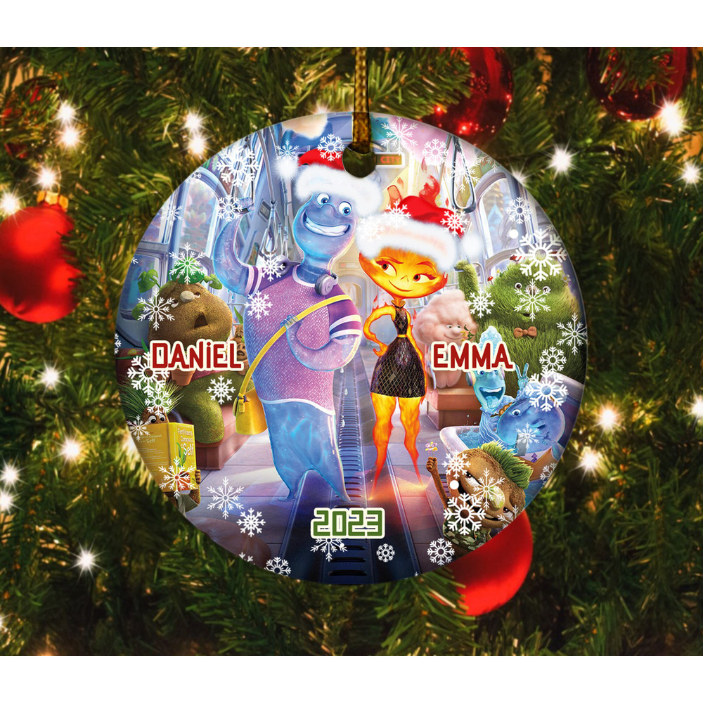 Ember And Wade OrnamentDisney Elemental OrnamentDisney ElementalPixar 2023 Movie OrnamentDisney 2023 Couple Ornament OFXT26 - 2.jpg