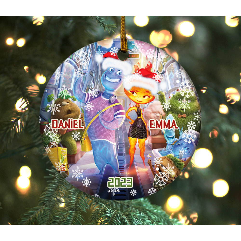 Ember And Wade OrnamentDisney Elemental OrnamentDisney ElementalPixar 2023 Movie OrnamentDisney 2023 Couple Ornament OFXT26 - 3.jpg