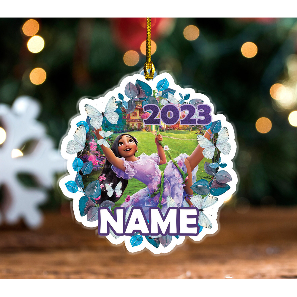 Encanto Isabela Cutout OrnamentChristmas OrnamentEncanto Christmas OrnamentCustomized Encanto OrnamentOrnament Personalized 2023 OFXU08 - 1.jpg