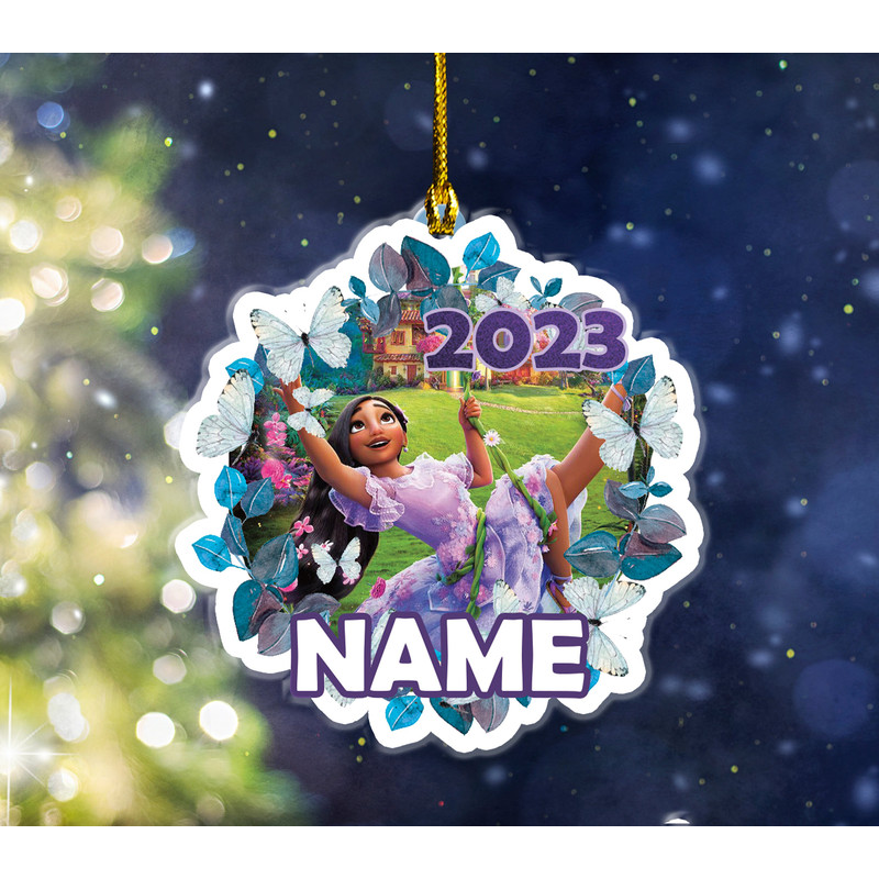 Encanto Isabela Cutout OrnamentChristmas OrnamentEncanto Christmas OrnamentCustomized Encanto OrnamentOrnament Personalized 2023 OFXU08 - 2.jpg