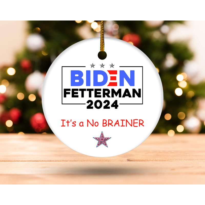 Funny Biden Fetterman Christmas Ornament,Gag Gift,Republicans Xmas Tree Ornament,Pro Trump Anti Democrat,Funny Gift, H-25112224 - 1.jpg