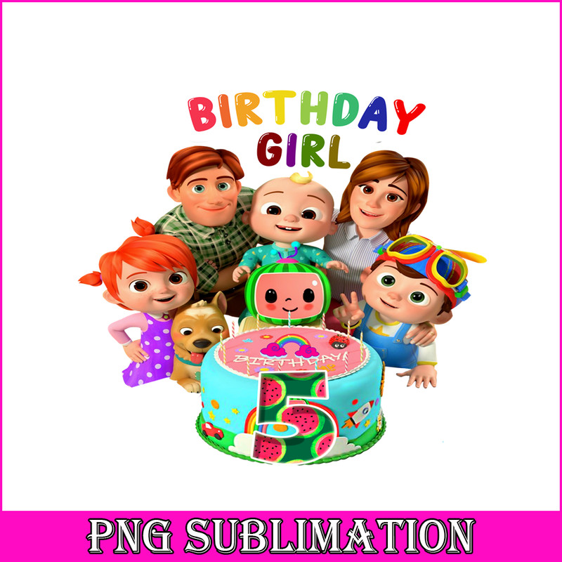 CCB23112314-5th Birthday Girl PNG Cocomelon Birthday Girl PNG Cocomelon Family PNG.png