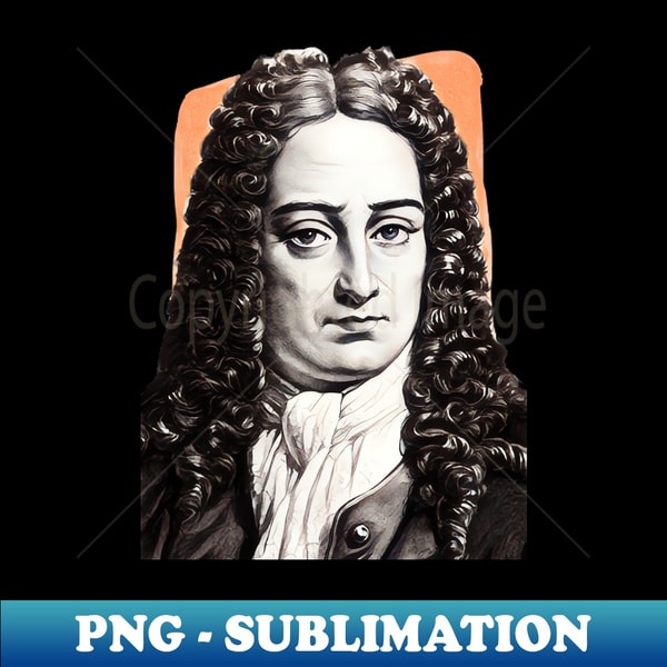German Polymath Gottfried Wilhelm Leibniz illustration - PNG | Inspire ...