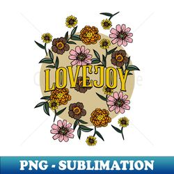 Lovejoy Name Personalized Flower Retro Floral 80s 90s Name Style - Exclusive Sublimation Digital File - Create with Confidence