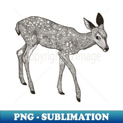 Vintage Baby Deer - PNG Transparent Digital Download File for Sublimation - Stunning Sublimation Graphics