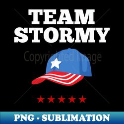 USA Team Stormy America Baseball Hat Design - PNG Sublimation Digital Download - Revolutionize Your Designs