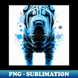 Shar Pei Dog Minimal Photo Art - PNG Transparent Sublimation Design - Unleash Your Creativity