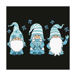 three gnomes cute happy pi day svg, trending svg, pi svg, gnomes svg, pi gifts svg, pi love, happy pi day svg, pi day sv