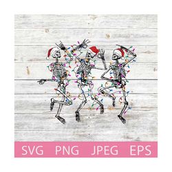 christmas skeleton svg, dancing skeletons svg, funny santa skeleton svg, dead inside, holly jolly christmas light svg, p