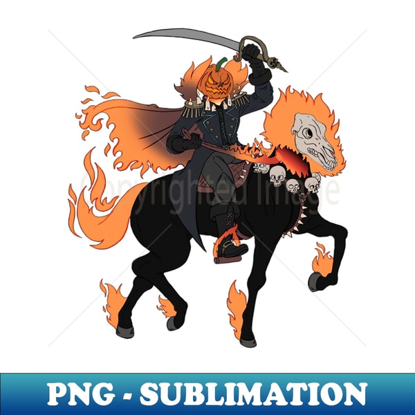 Pumpkin Head Rider pumpkin rider - Premium Sublimation Digital Download - Trans - Inspire ...