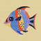 tropical fish embroidery pattern