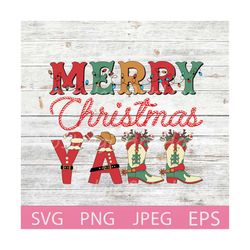 merry christmas y'all svg, cowboy christmas, country christmas, howdy christmas, western christmas, christmas cowboy, co