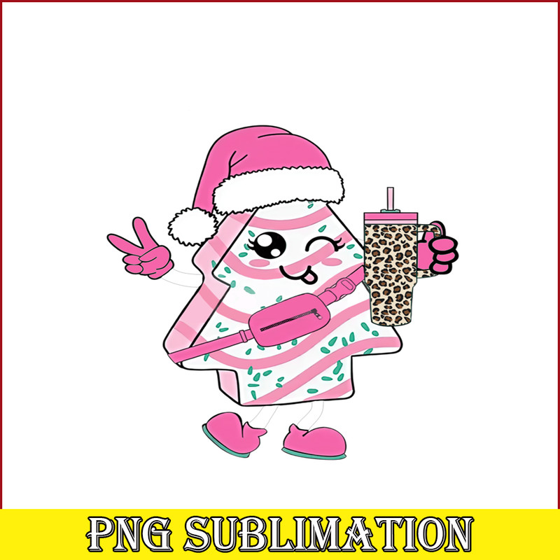 CRM07112395-Out Here Looking Like A Snack Cute Boo Jee Xmas Trees Cakes Png, Boojee Tumbler Inspired Belt Bag Png.png