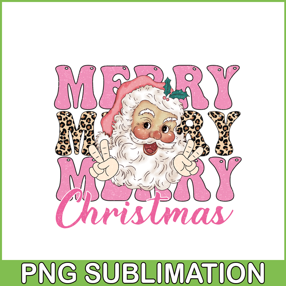 CRM08112340-Merry christmas santa pink png.png