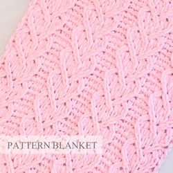 Finger knit blanket pattern pdf video, Loop Yarn Blanket Pattern, Do it yourself, Baby Blanket Pattern, Heart Pattern