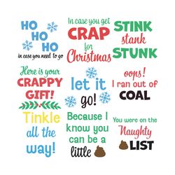 gag gift svg bundle, funny christmas gift, white elephant svg, toilet paper gift, christmas logo svg, instant download