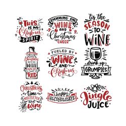 christmas wine bundle svg, bundle christmas sv, winter christmas svg, winter svg , christmas logo svg, instant download