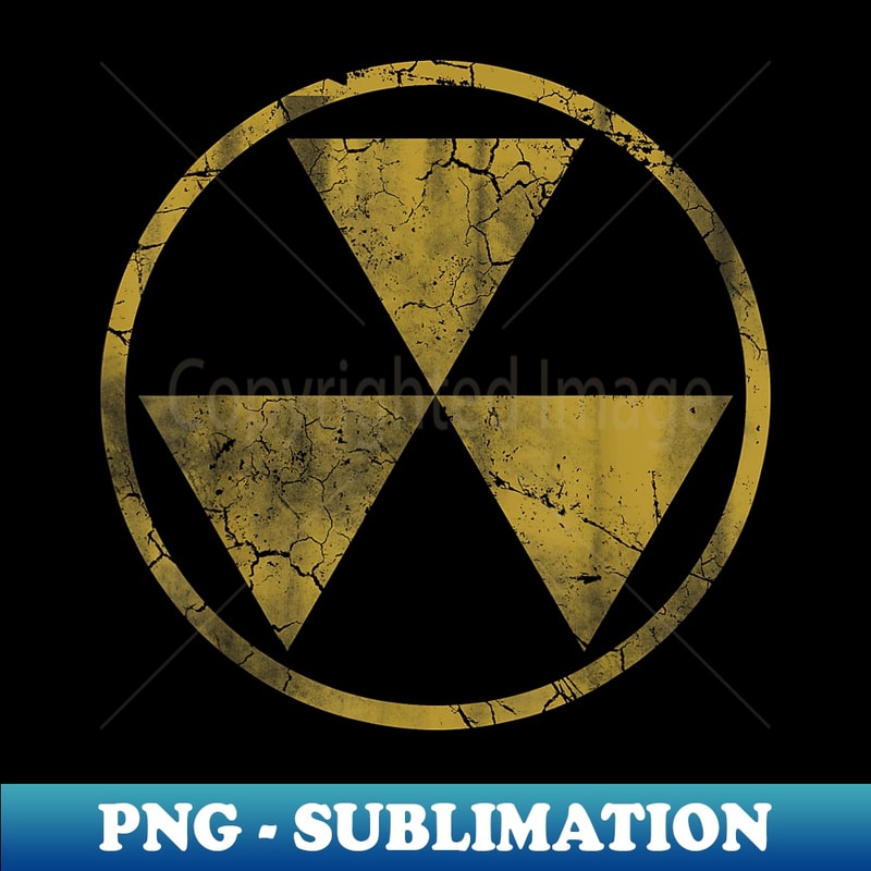 Fallout Nuclear Symbol Retro Fade Distressed - Modern Sublim | Inspire ...
