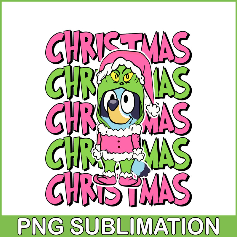 CRM13112310-Christmas Bluey And Grinch PNG, Grinch Character PNG, Bluey Costume PNG.png