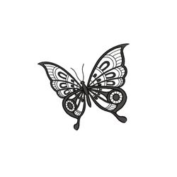 butterfly machine embroidery design, insect embroidery design, 3 sizes, instant download